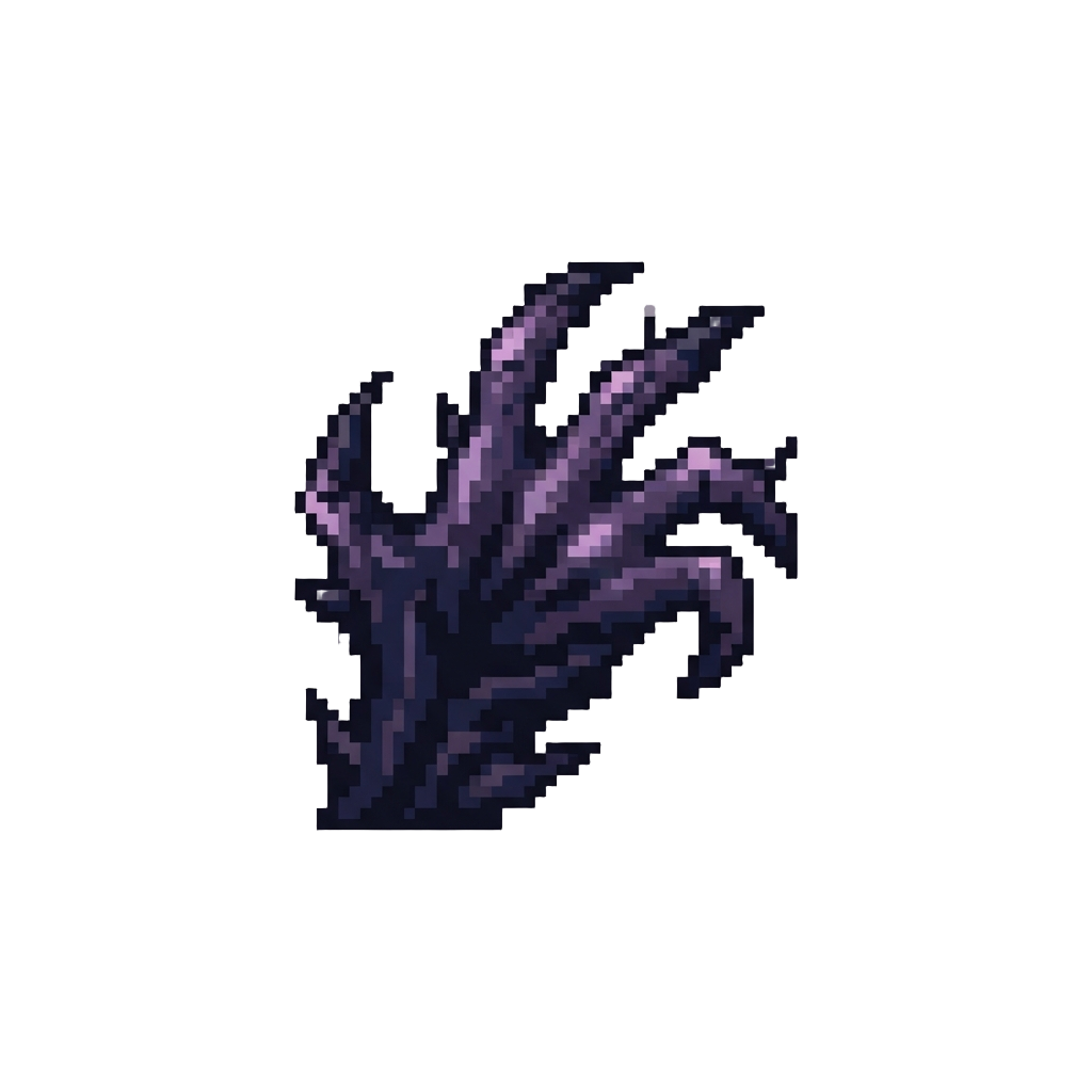 A Spiky Shadowy Void Hand