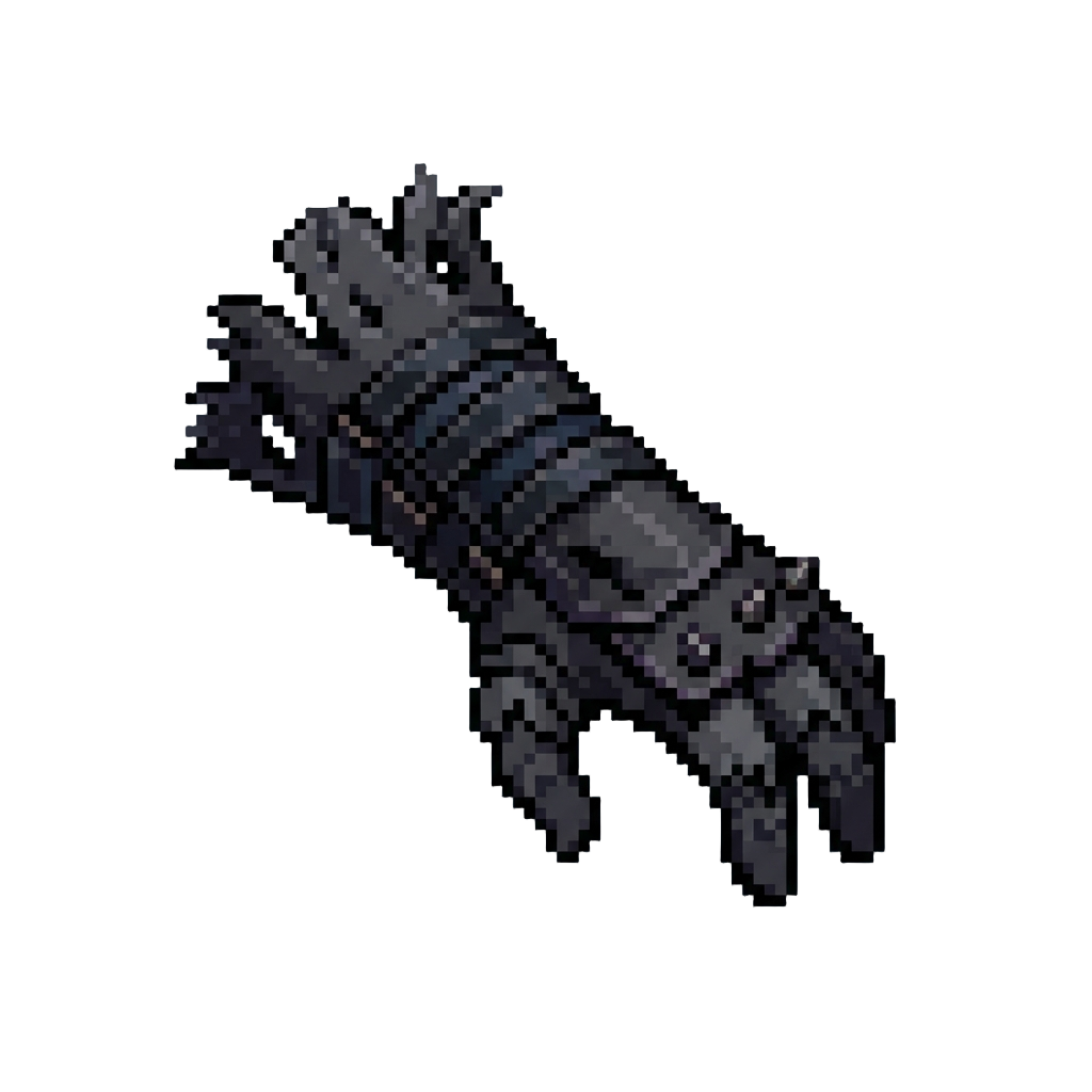 A Ragged Dark Shadow Gauntlet