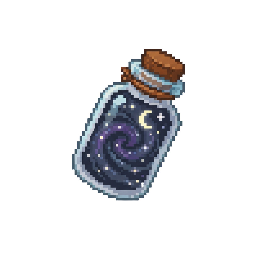 A Quiet Moonlit Starlight Void Beyond the Glass