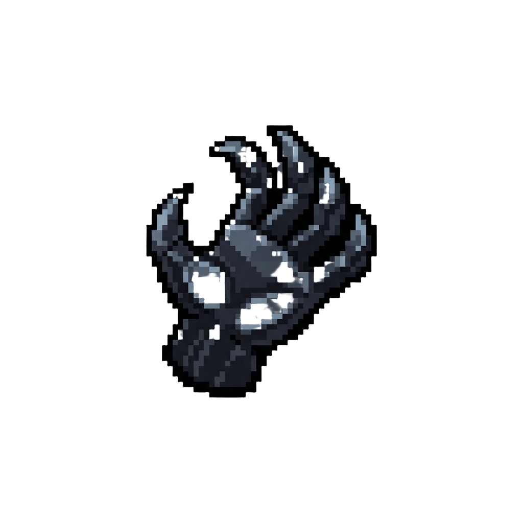A Clawed Obsidian Shadow Hand