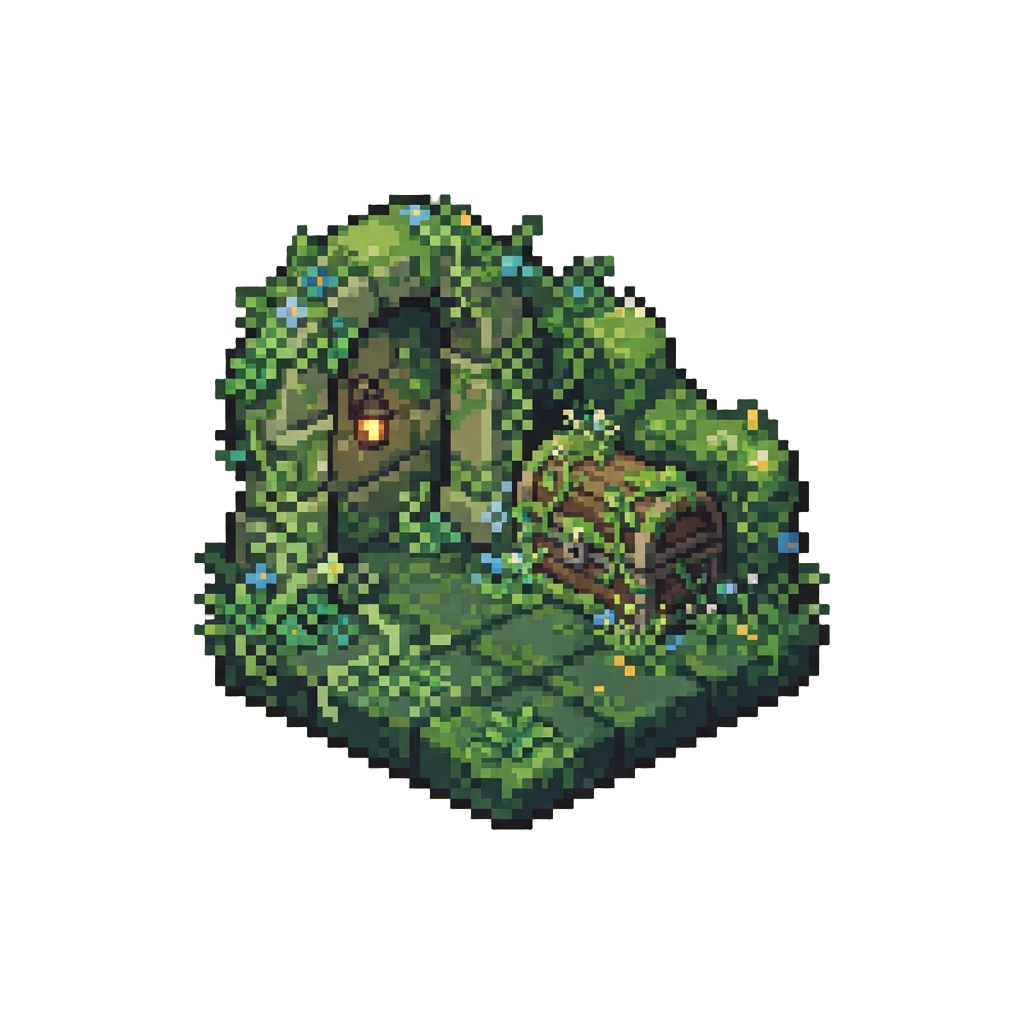 An Overgrown Floral Mossy Room Variant