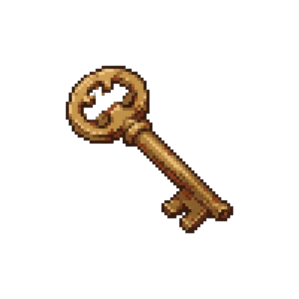 A Rusty Brass Key