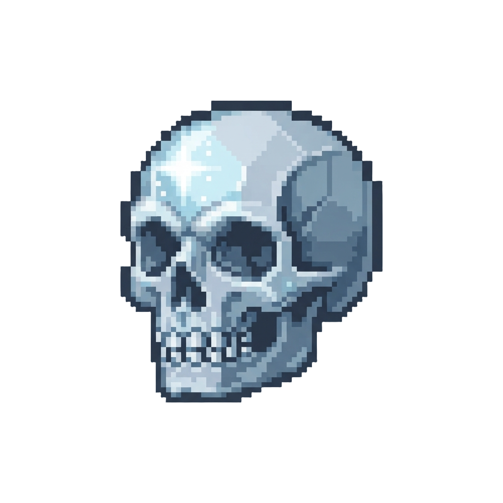 A Sparkling Diamond Skull