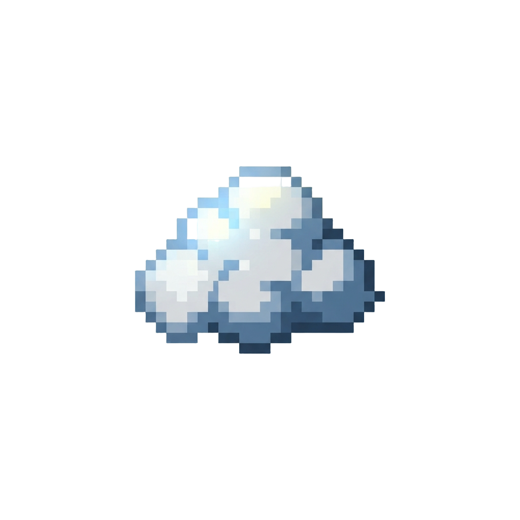 A Tiny Glowing Cloud Sprite