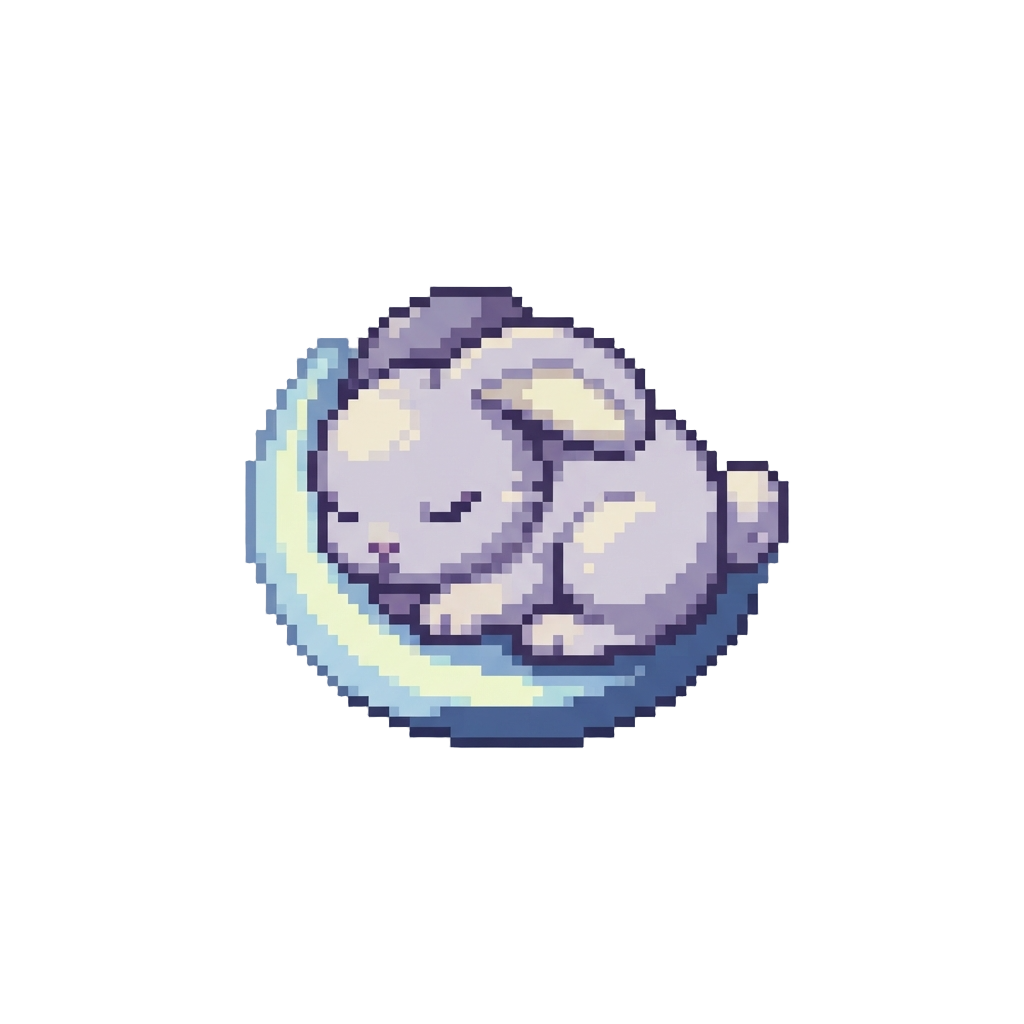 A Sleepy Moonlight Bunny
