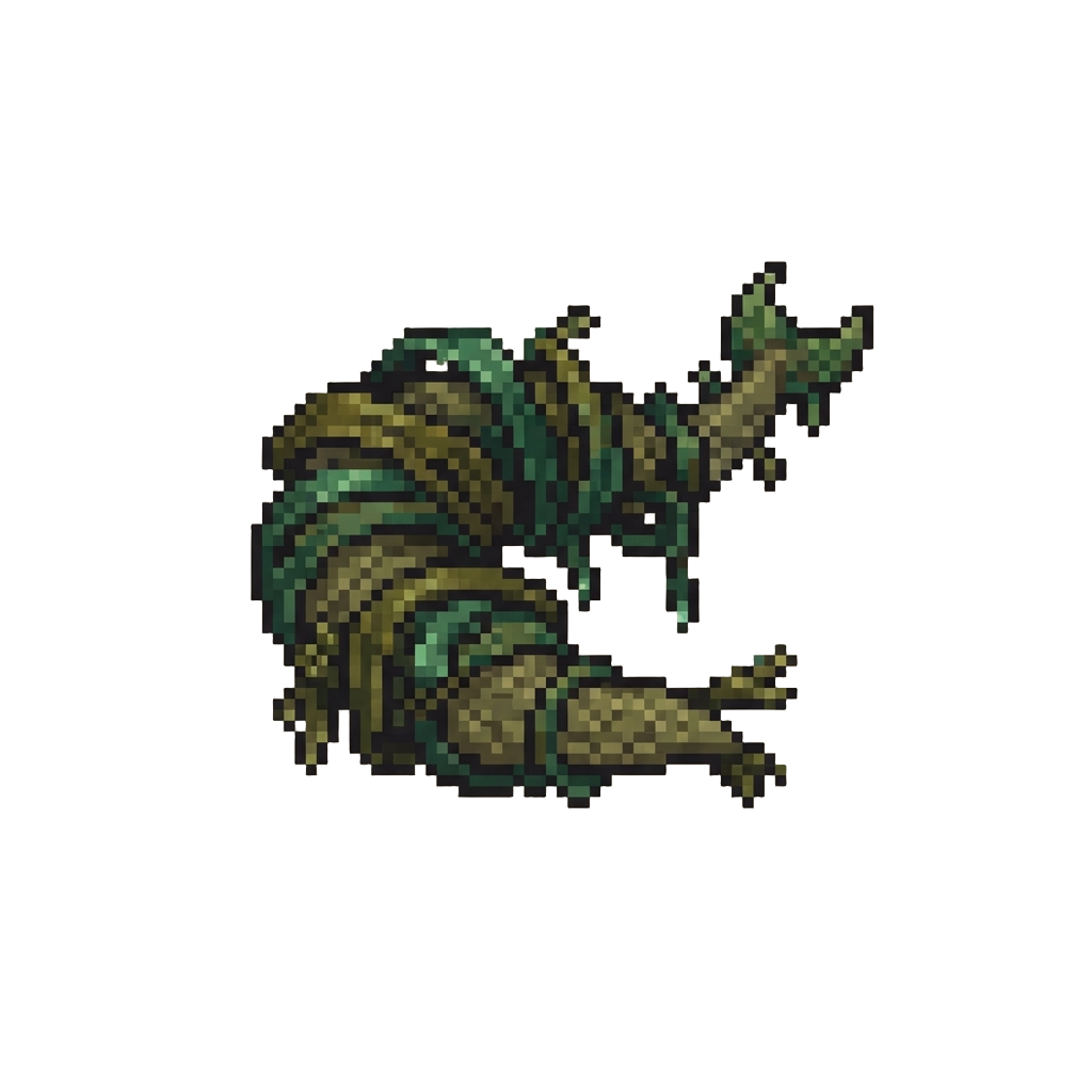 A Tangled Kelp-wrapped Tail