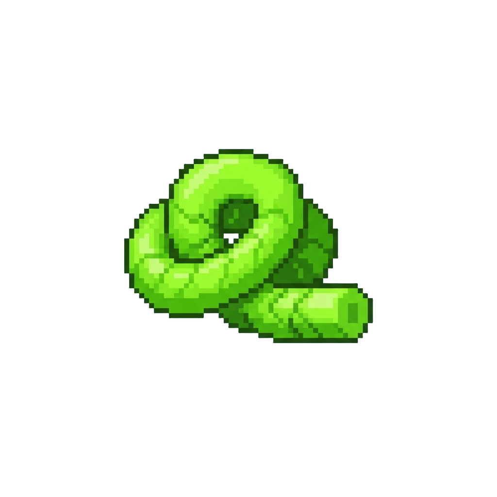 A Floppy Neon-green Pool Noodle Tail