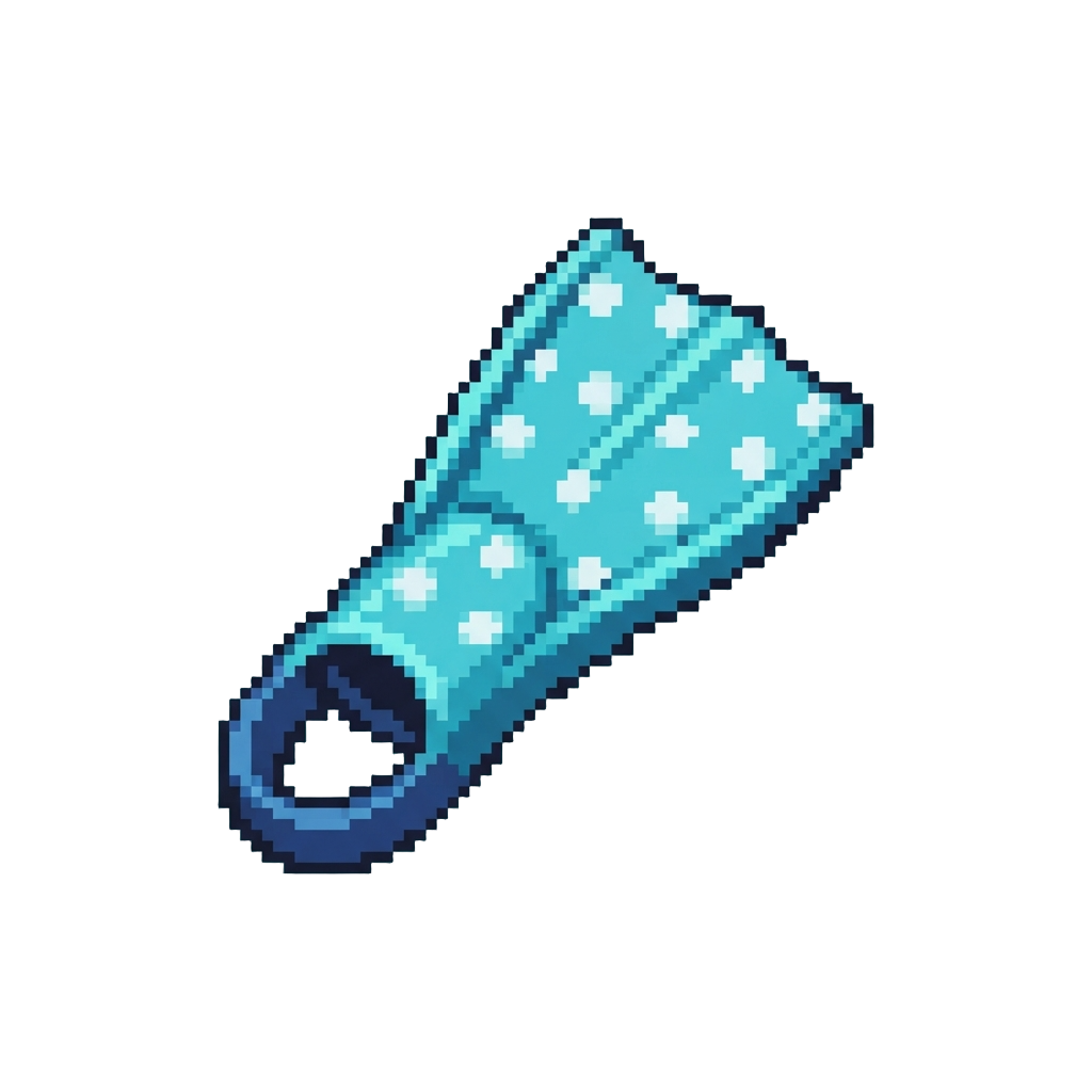 A Polka-dot Swim Fin Tail