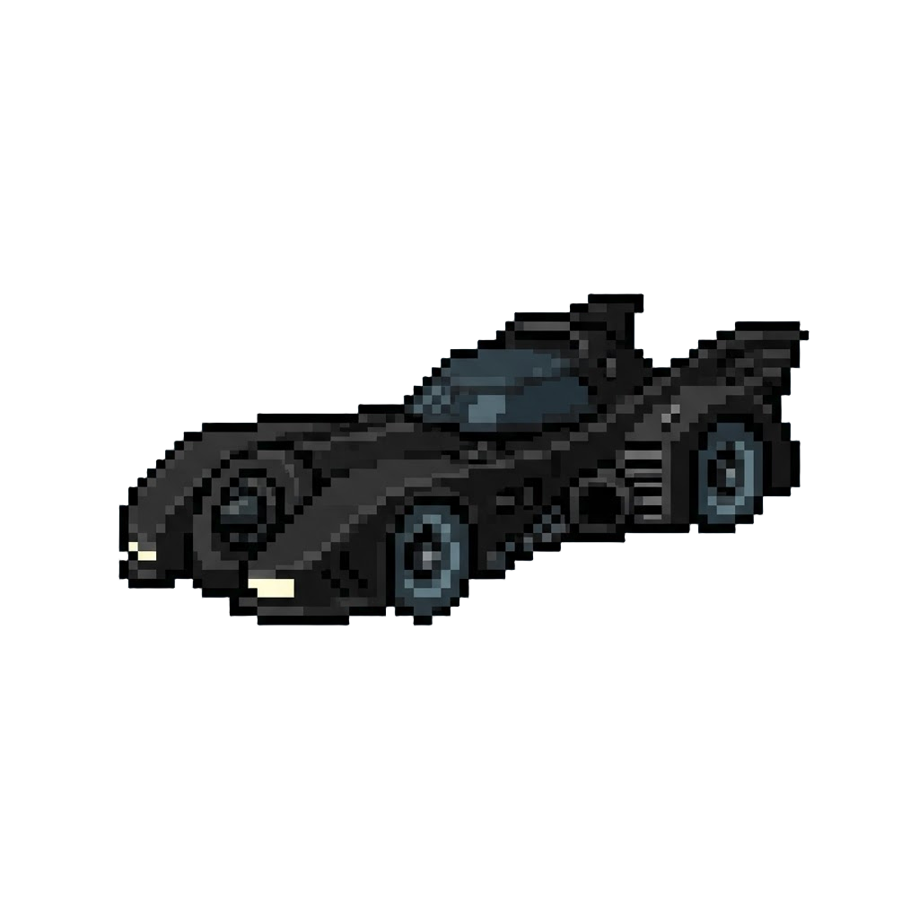 A Jet-black 1989 Batmobile