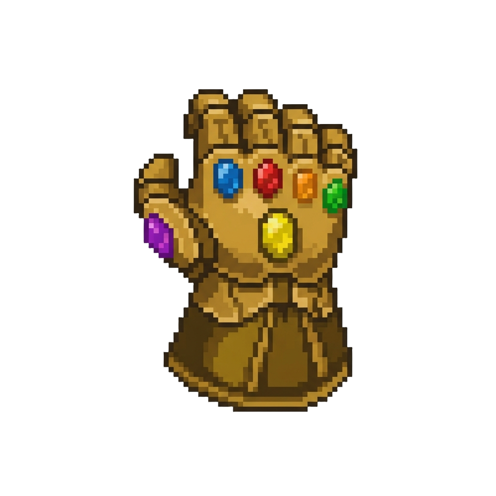 A Cosmic Infinity Gauntlet Gleaming with Colorful Gems
