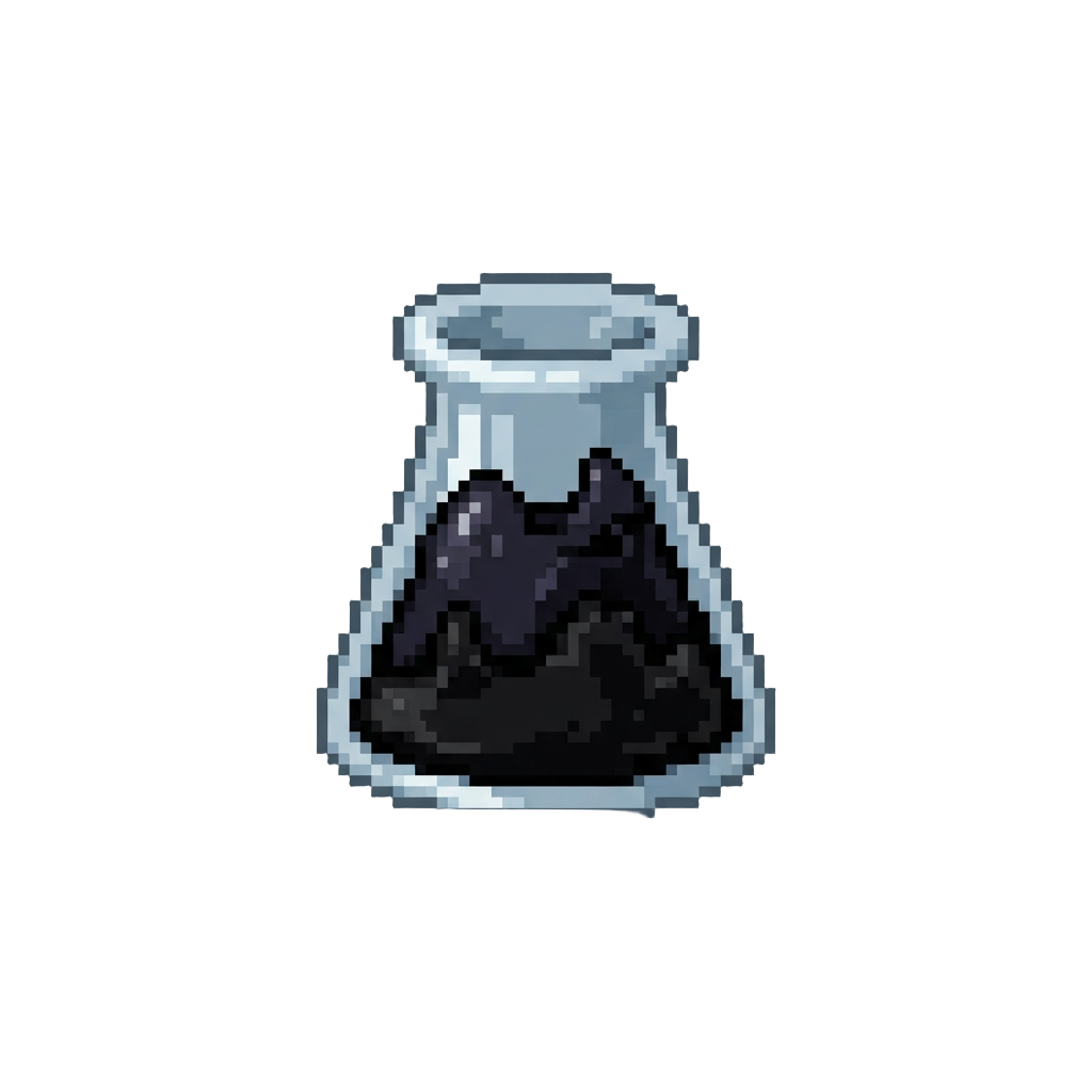 A Beaker Filled with Dangerous Black Symbiote Goo