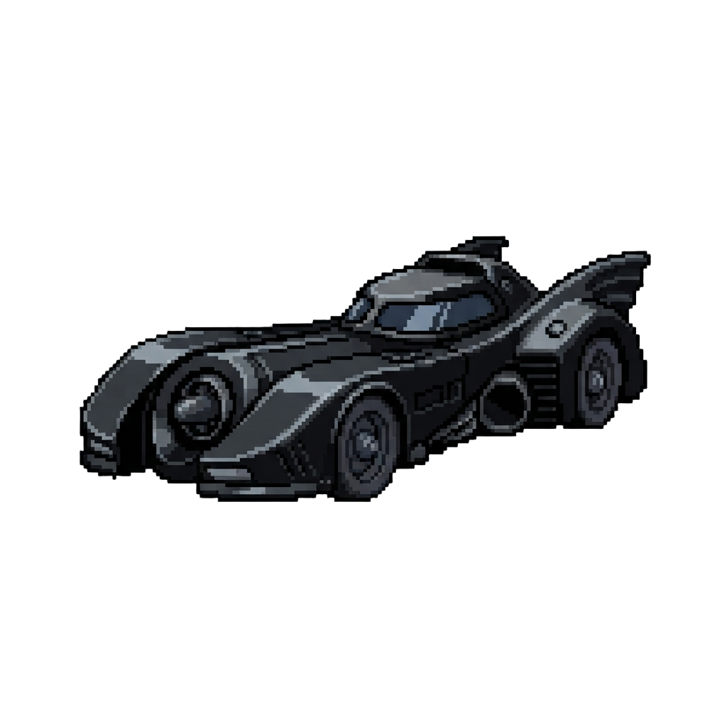 A Glossy Black 1989 Batmobile