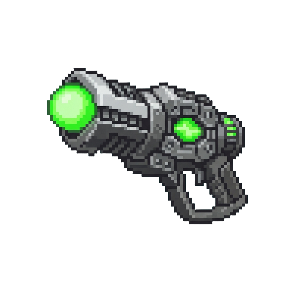 A Neon Green Bfg Cannon