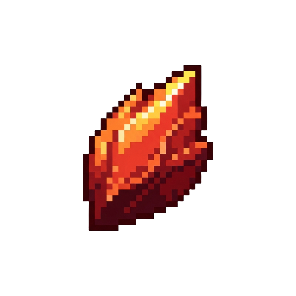 A Glowing Red Phoenix Force Shard