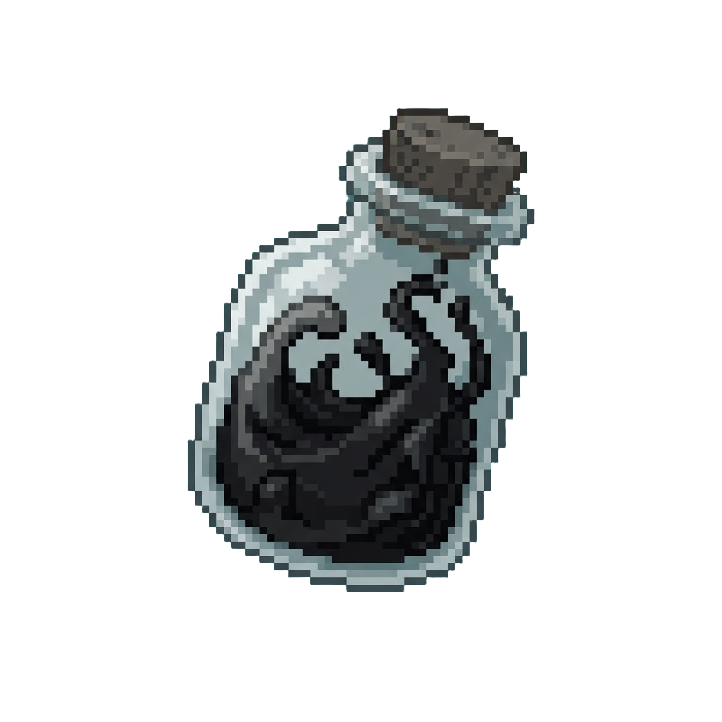 A Beaker of Living Black Symbiote Matter