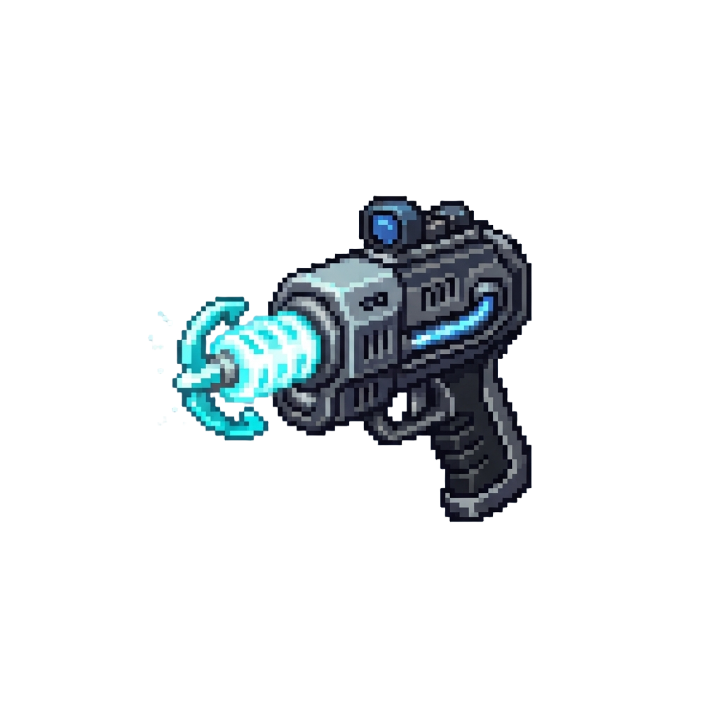 A Neon Plasma Grappling Launcher