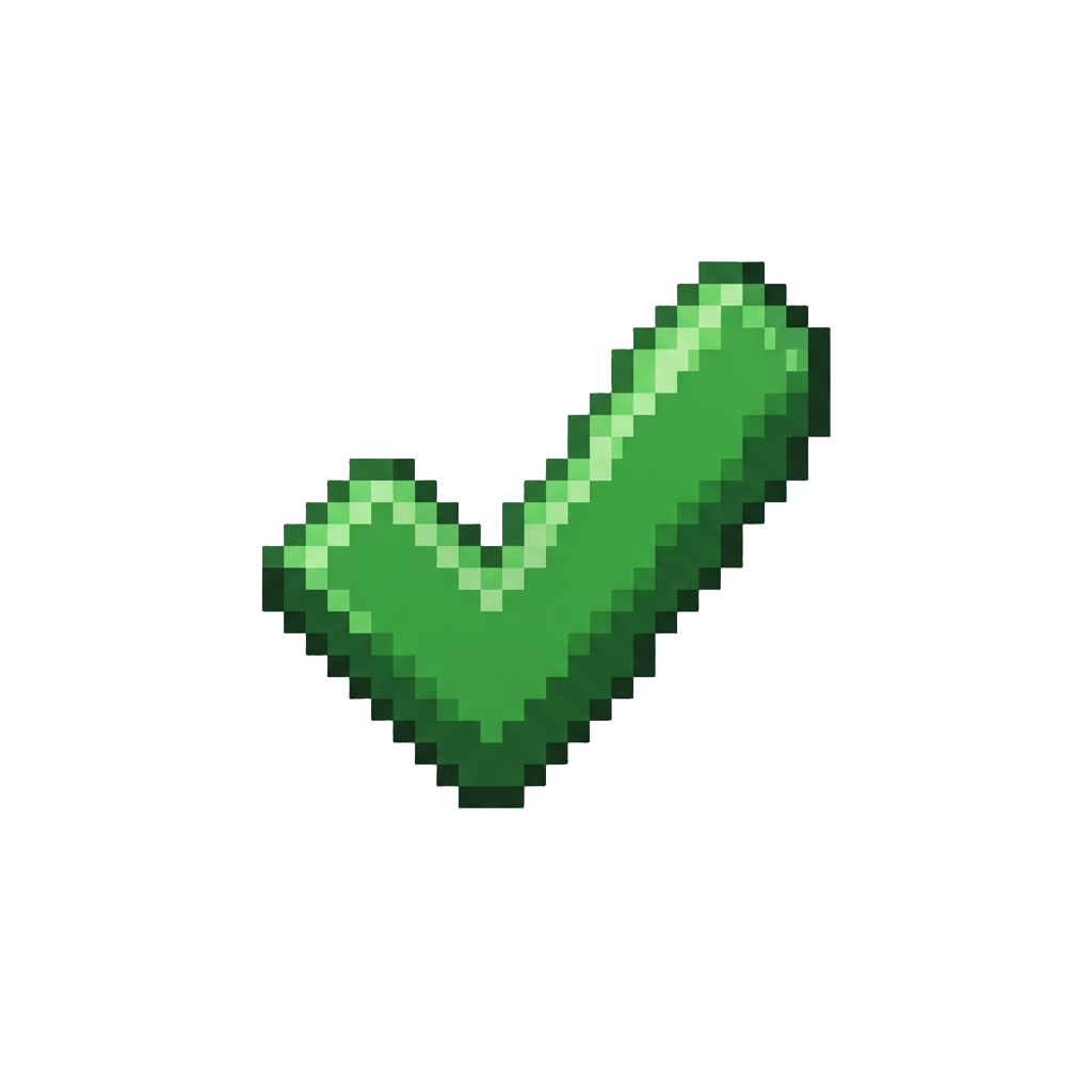 A Simple Green Victory Checkmark