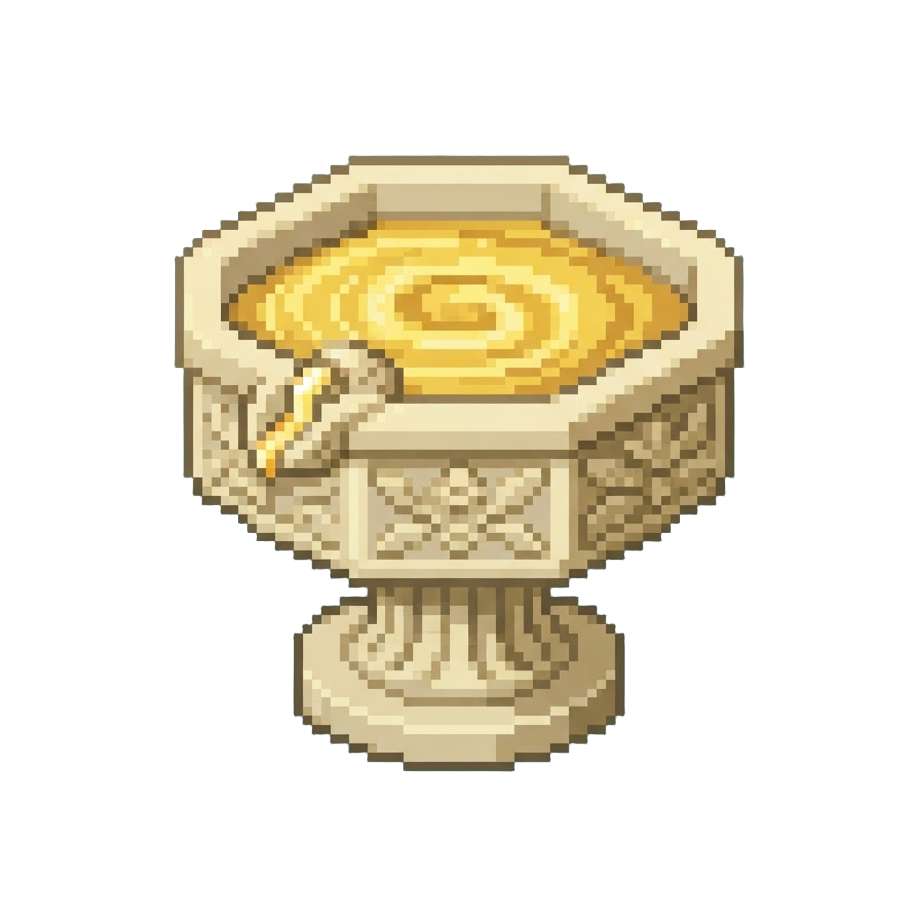 A Sweet Nectar Fountain Basin