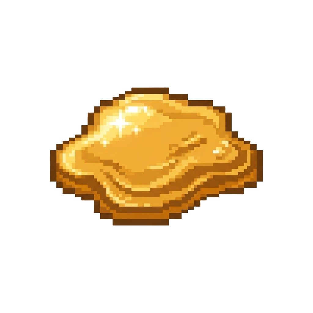 A Glistening Honey Puddle