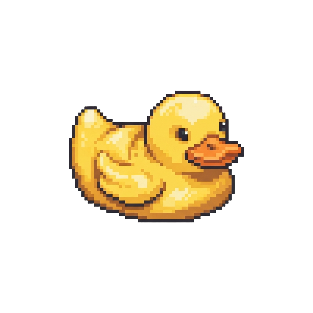 Squished Yellow Rubber Ducky