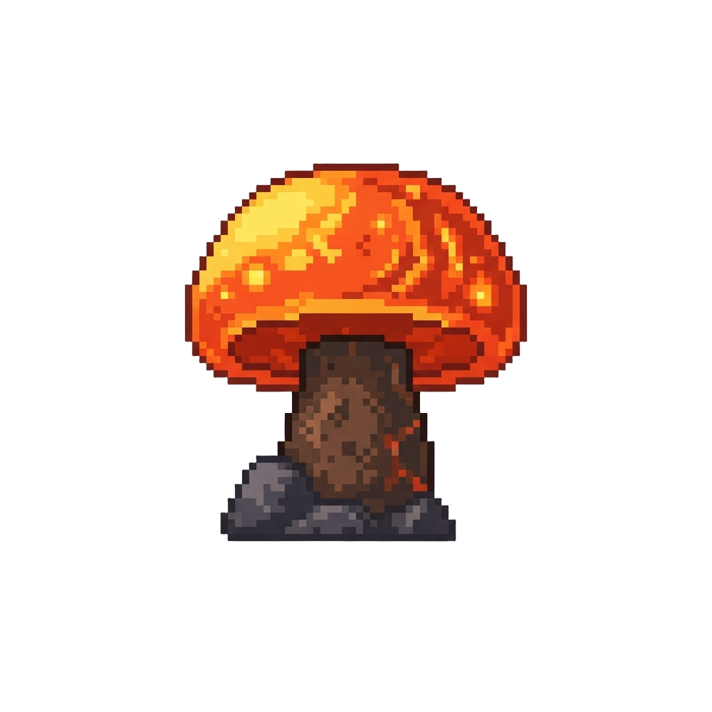 A Giant Bouncy Magma Mushroom