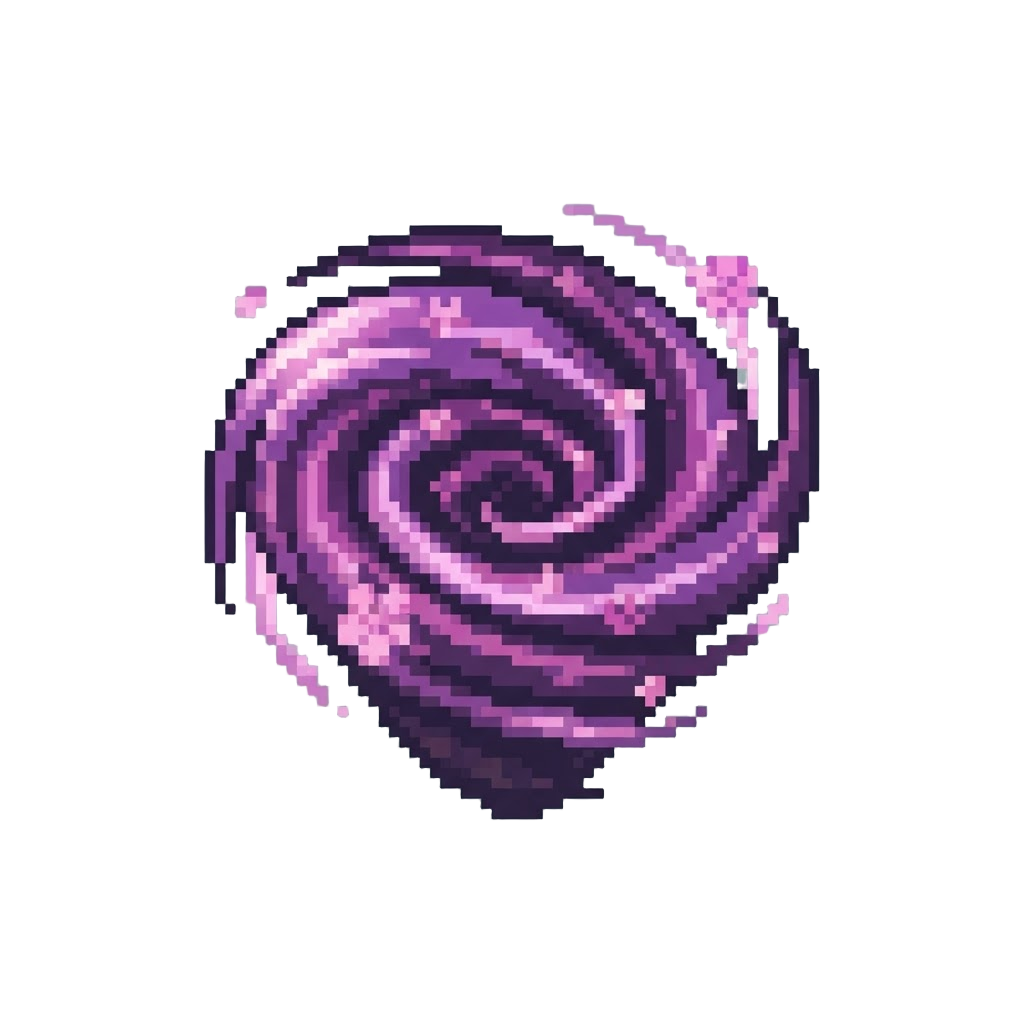 A Mystical Purple Cherry Blossom Vortex