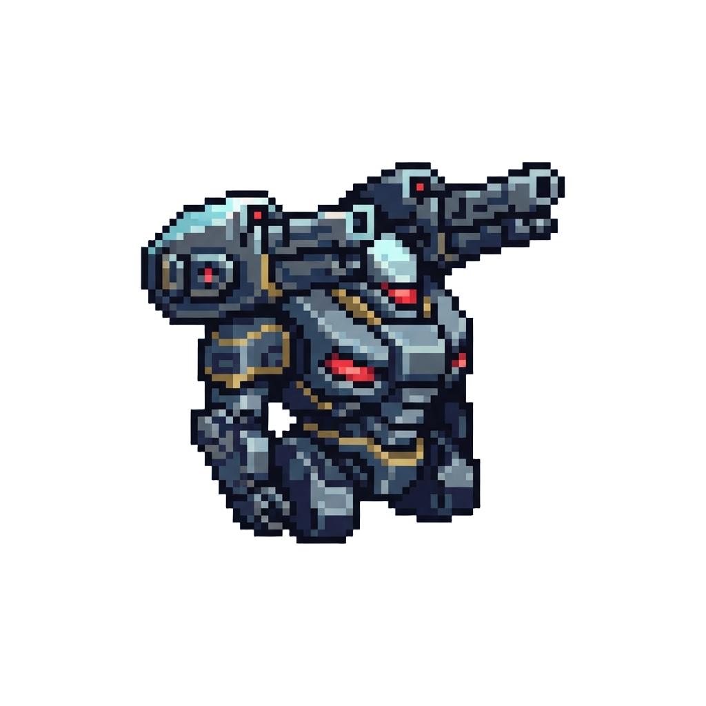 A High-tech Exo-suit Upgrade Form with Shoulder Cannons