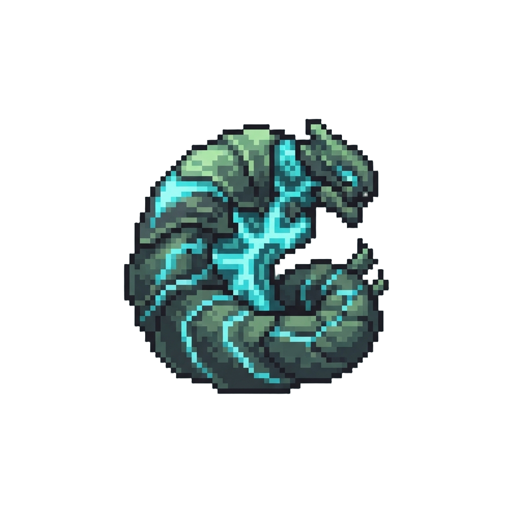 A Bio-tech Mutant Form with Glowing Energy Veins