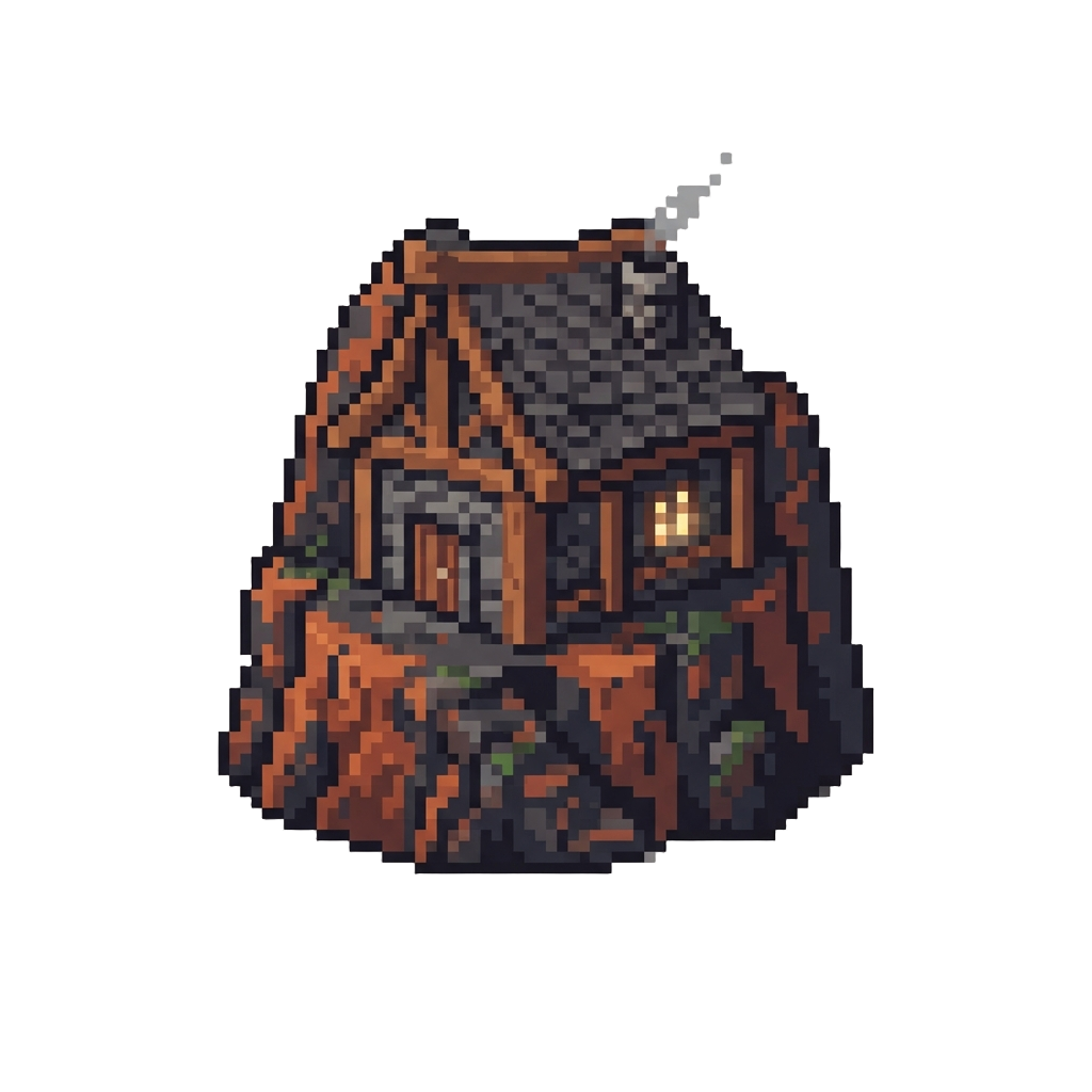 A Volcanic Cliffside Cottage