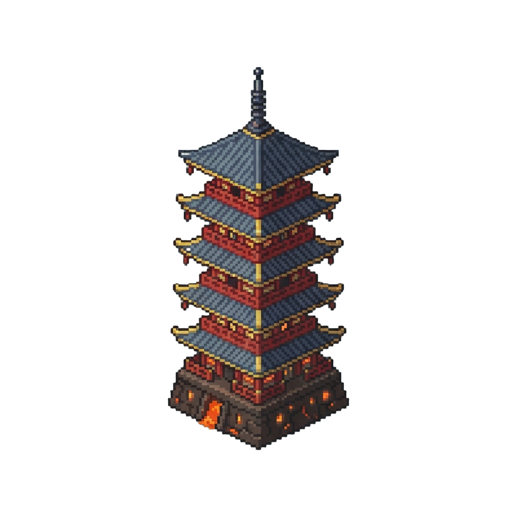 A Volcano-powered Thermal Pagoda