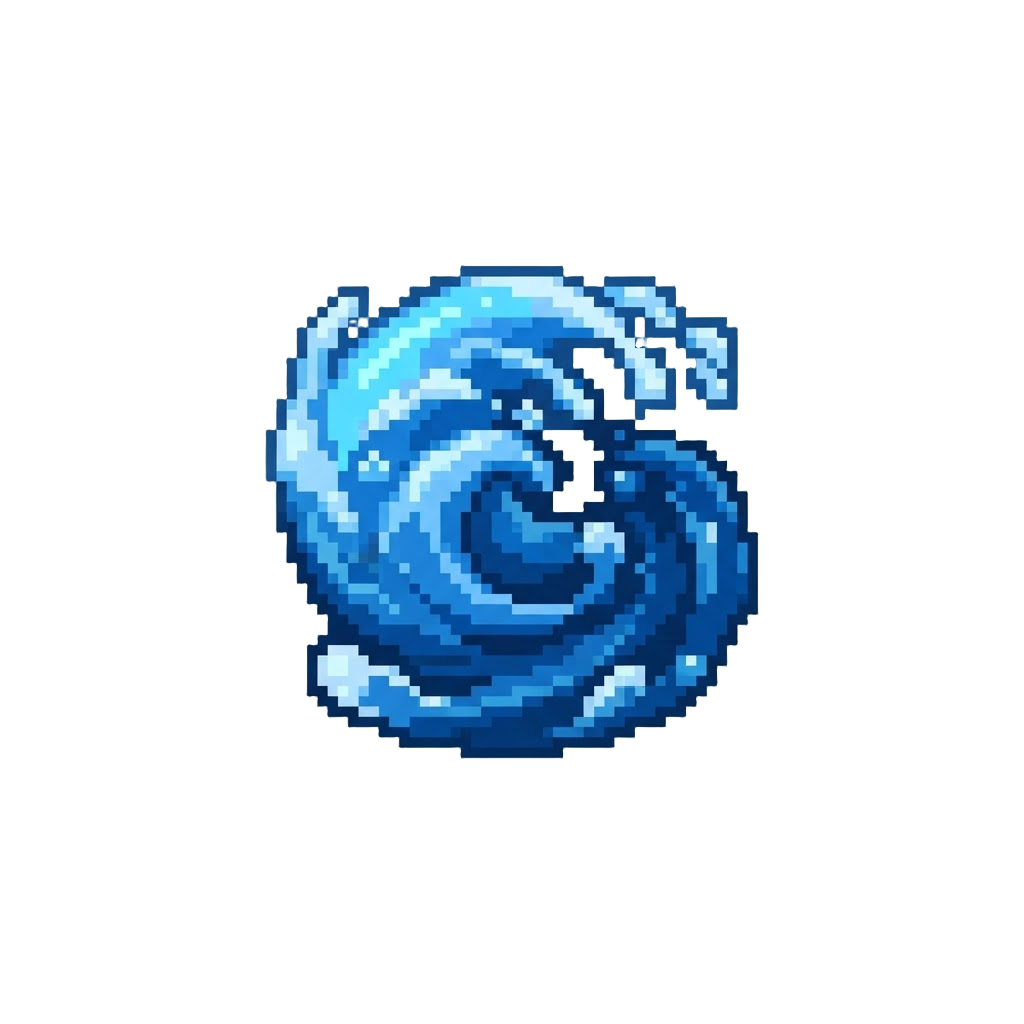 Jinbe's Swirling Blue Water Fishman Karate Aura