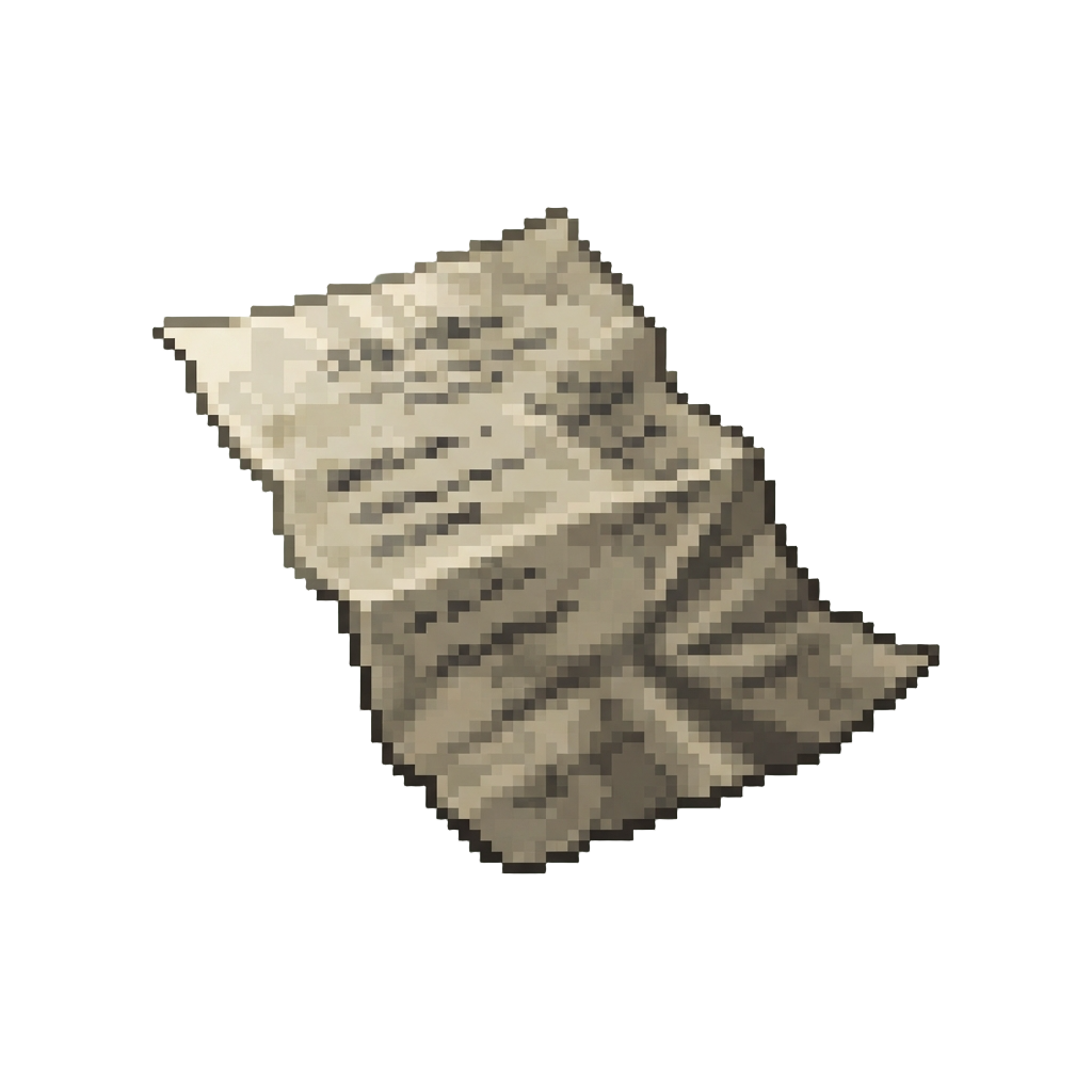 A Soggy Paper Receipt
