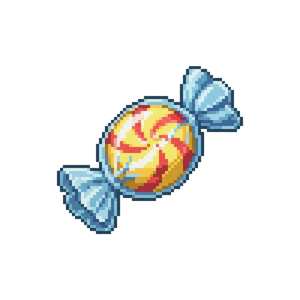 A Single Wrapped Hard Candy