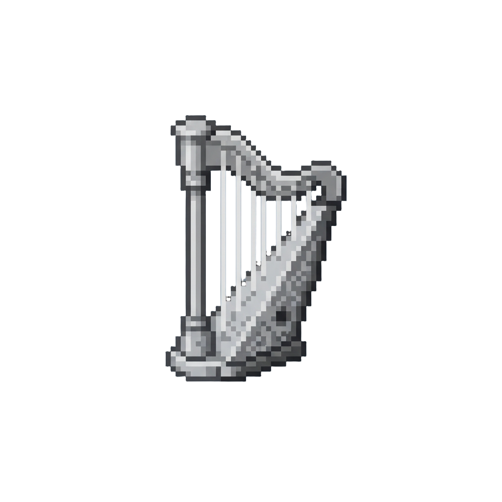 A Mini Silver Harp