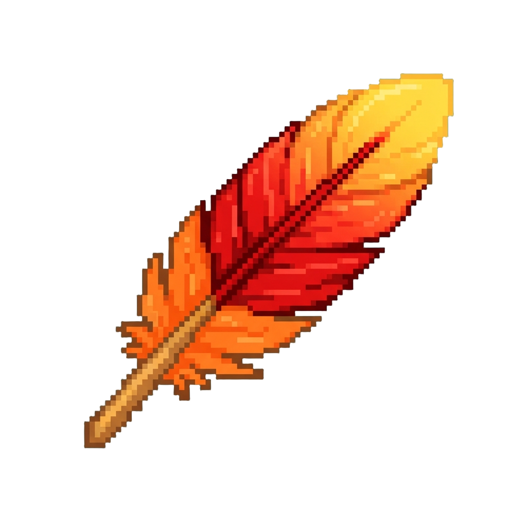 A Magical Pulsing Phoenix Feather