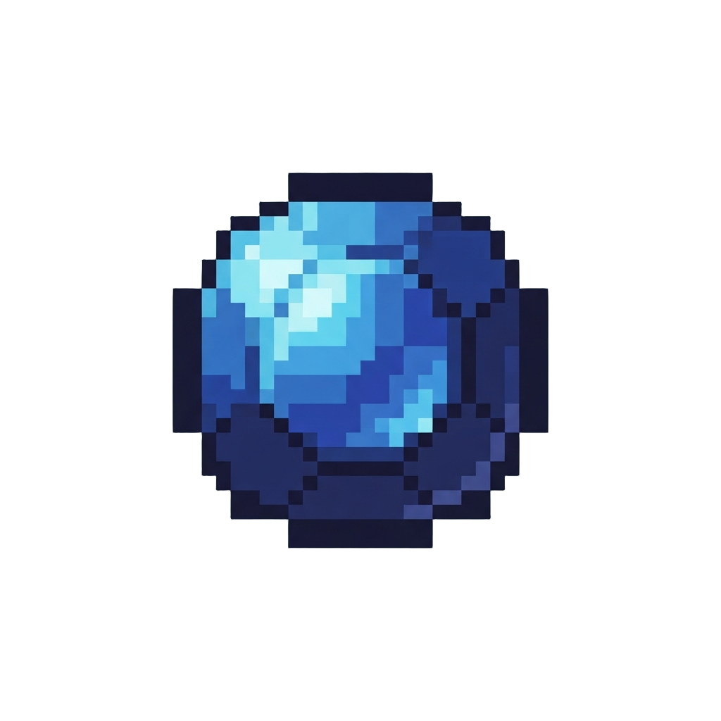 A Glowing Sapphire Orb