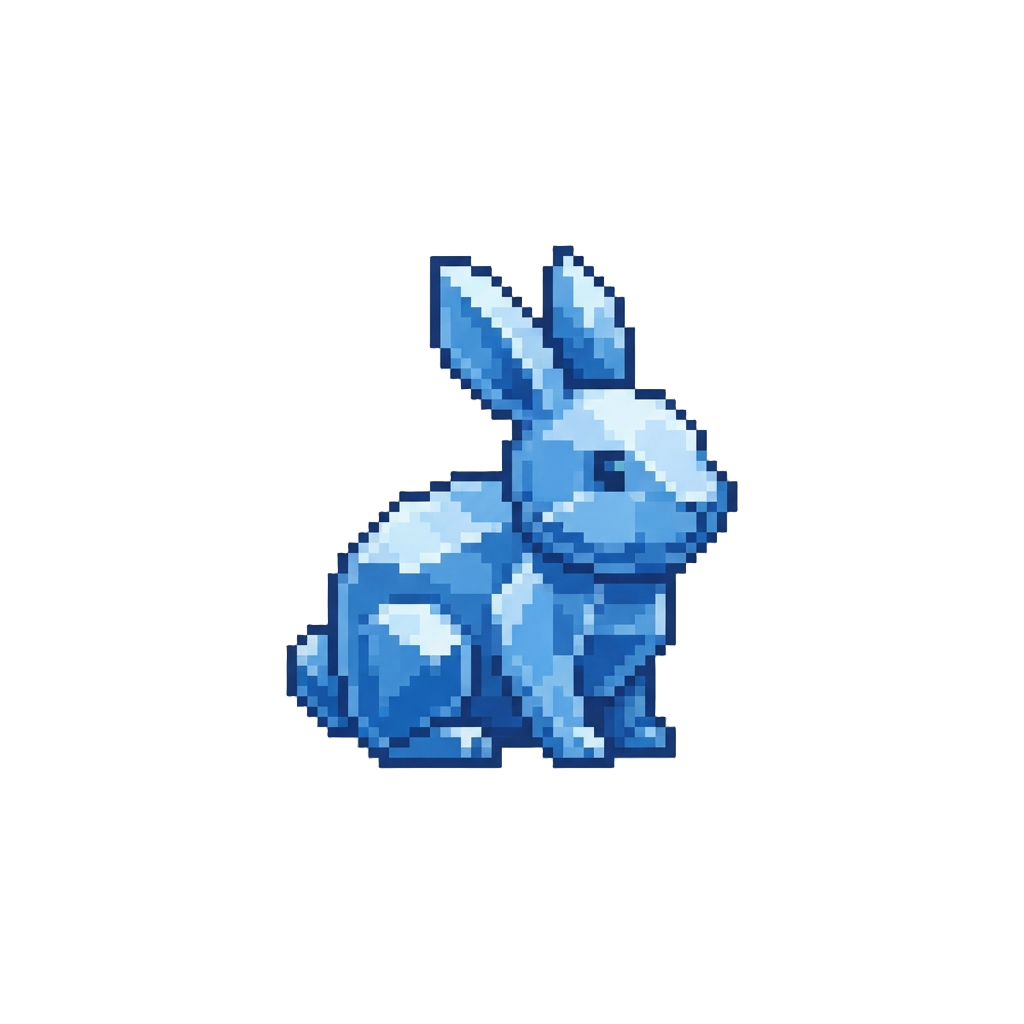 A Tiny Crystal Rabbit
