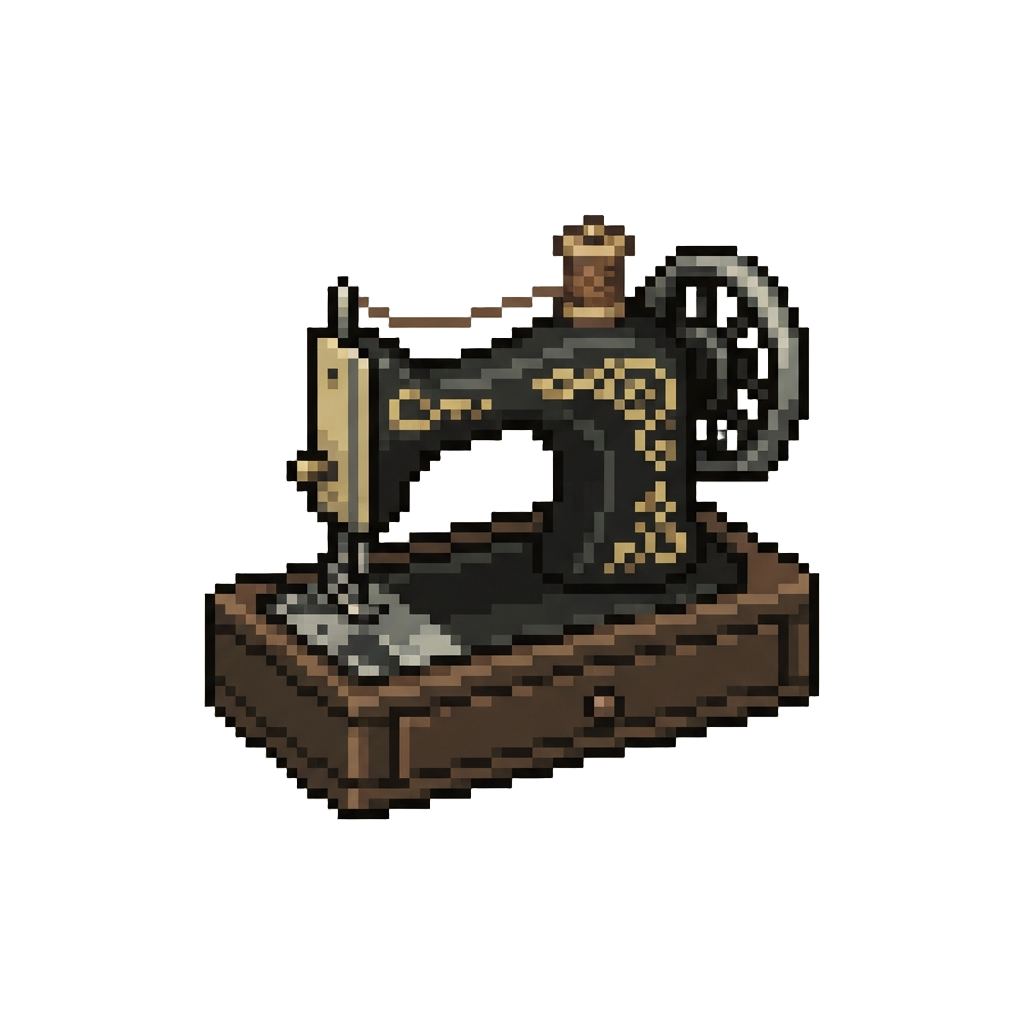 A Miniature Antique Sewing Machine