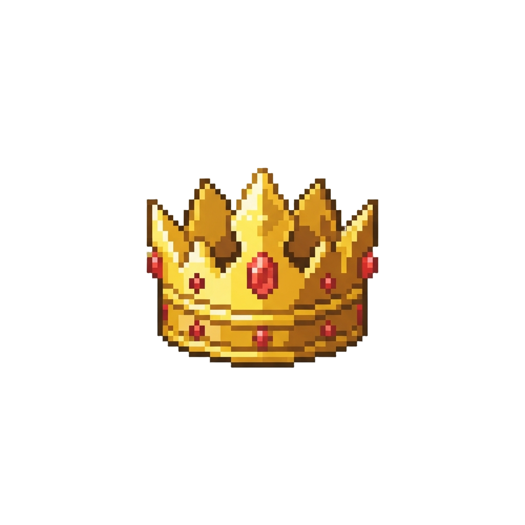A Mini Golden Crown Radiating Aura