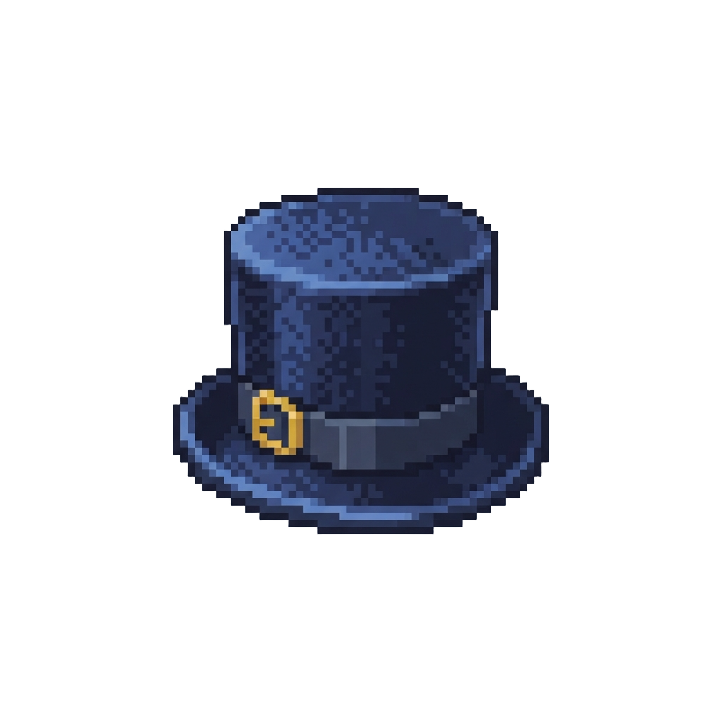A Miniature Velvet Top Hat