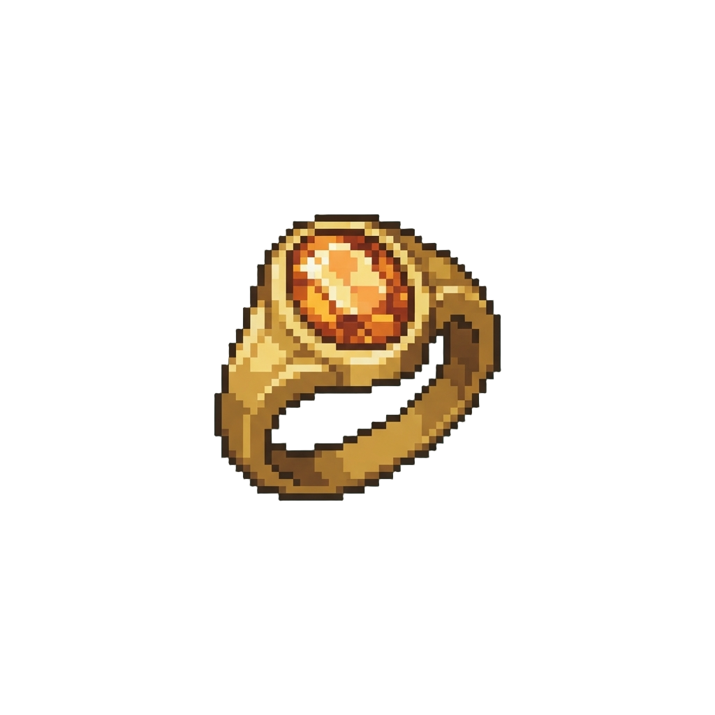 A Glowing Topaz Ring