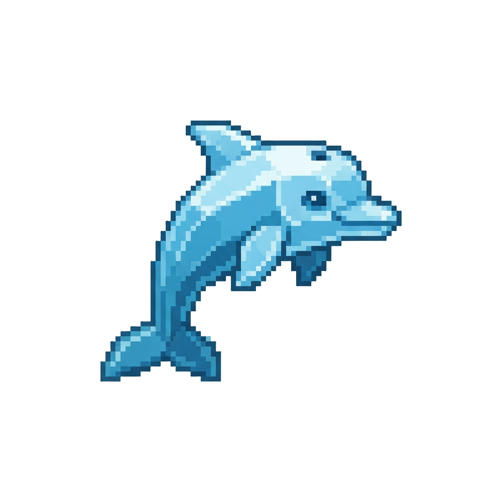 A Tiny Crystal Dolphin
