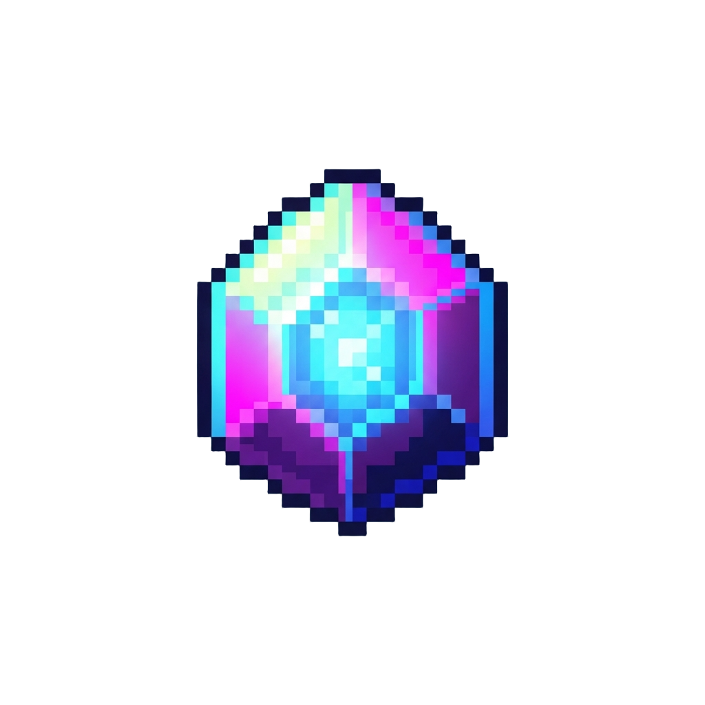 A Glowing Neon Prism