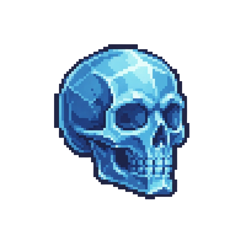 A Glowing Crystal Skull