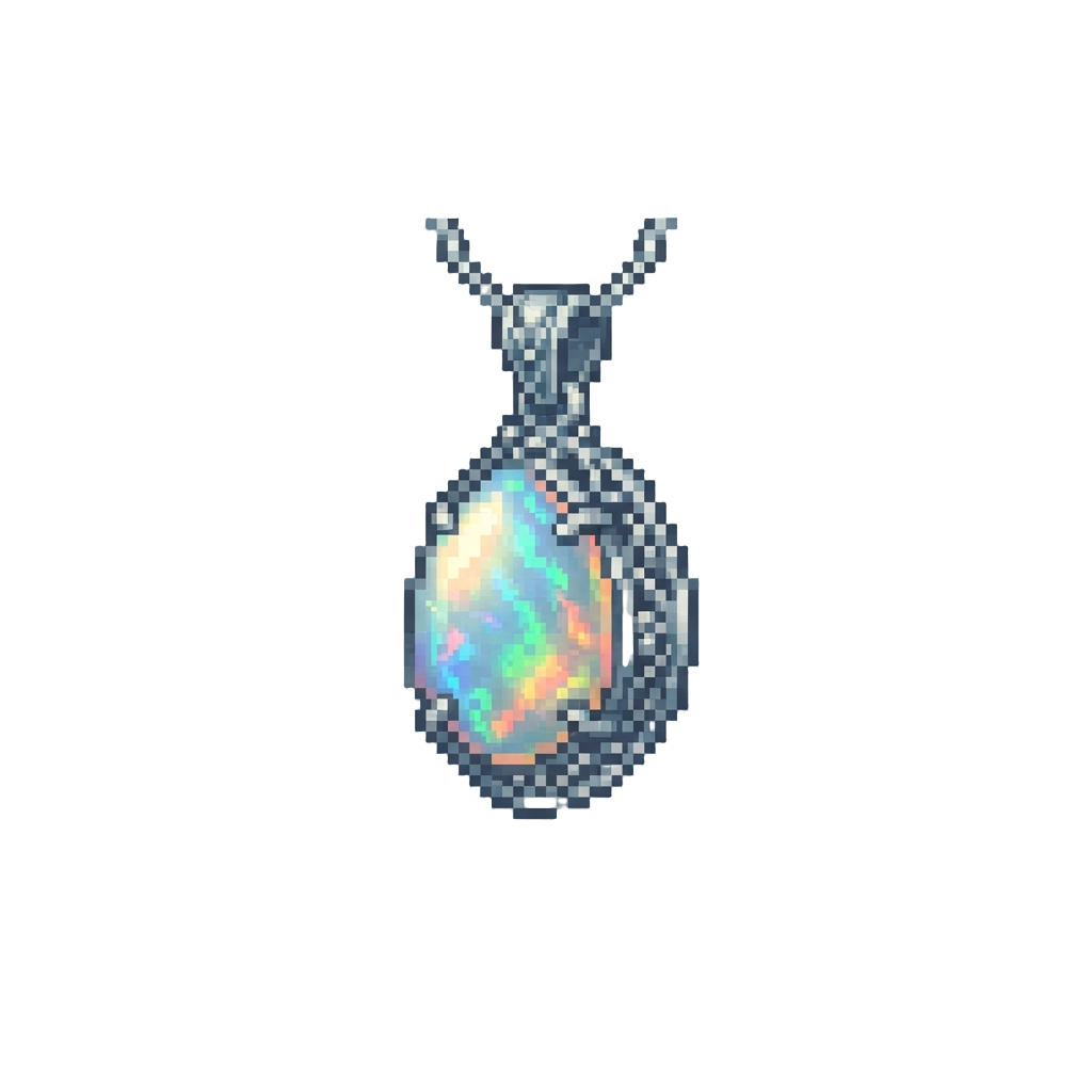 A Glowing Opal Pendant