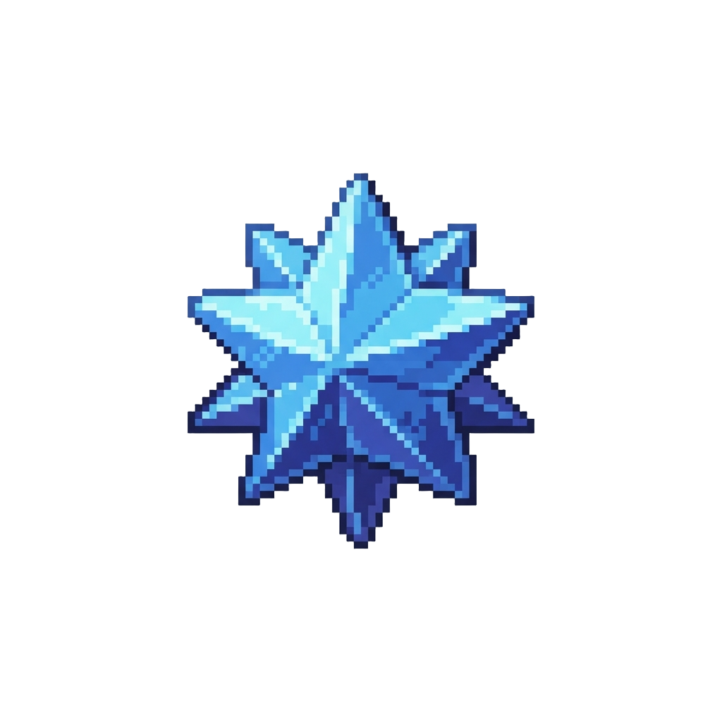 A Floating Crystal Star