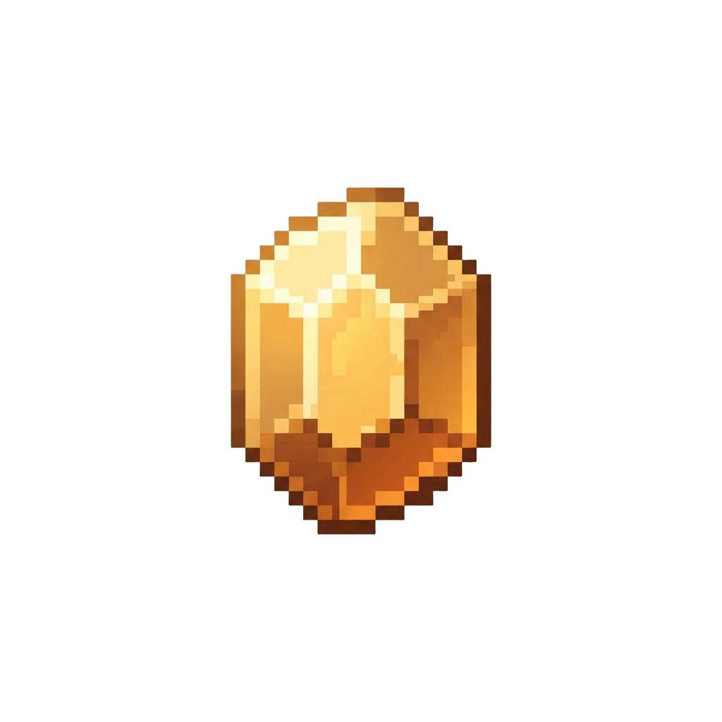 A Glowing Topaz Crystal