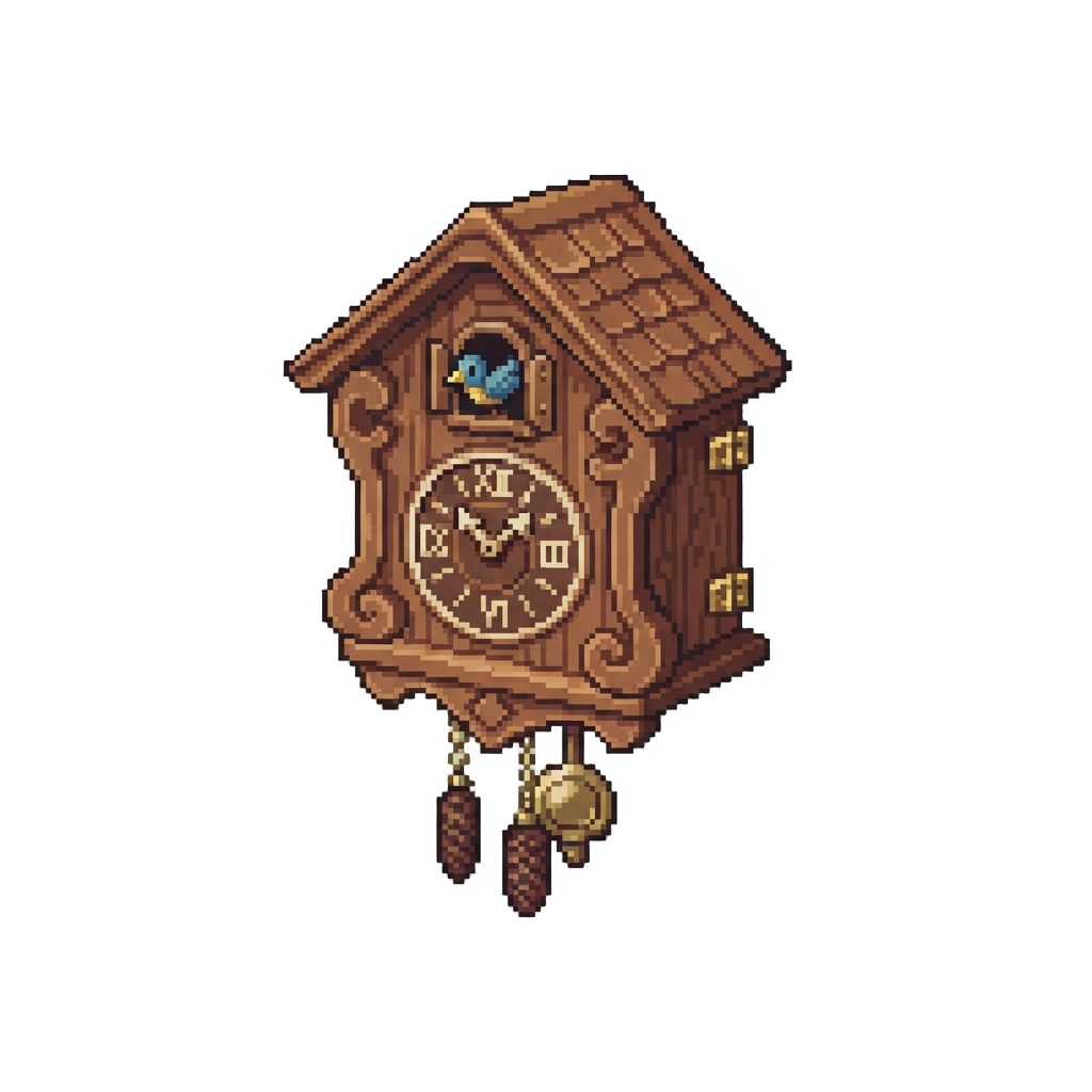 A Tiny Brass Cuckoo Clock