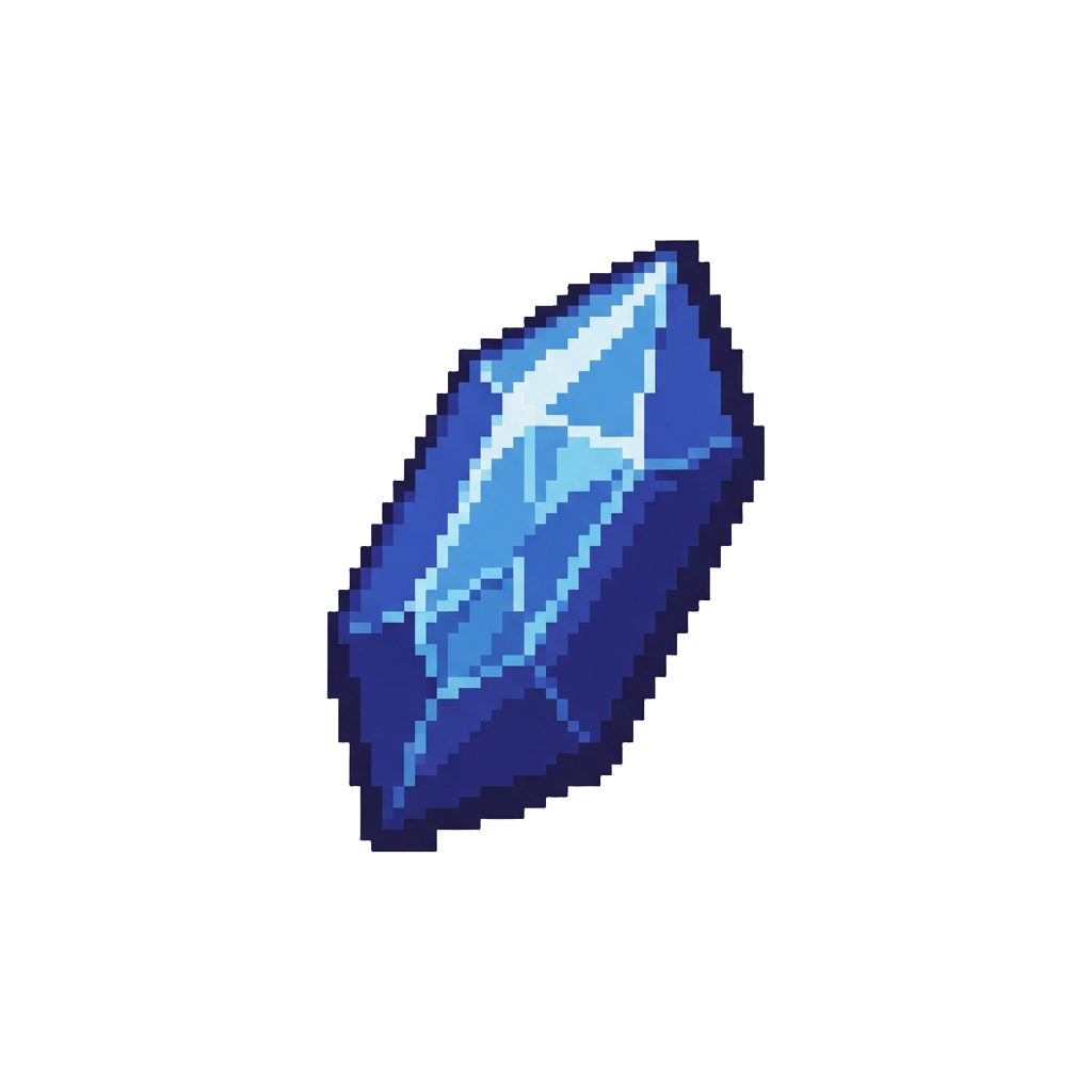 A Floating Magical Crystal