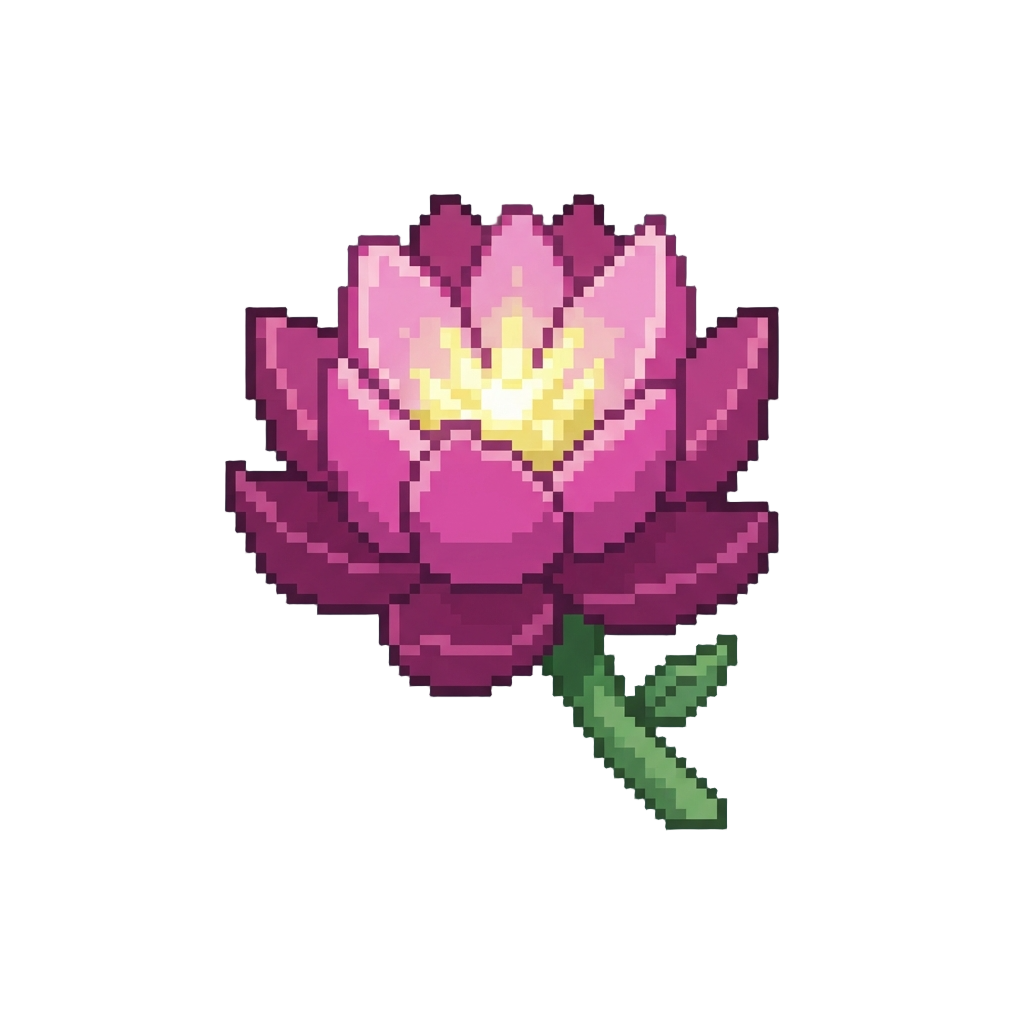 A Magical Glowing Lotus Flower